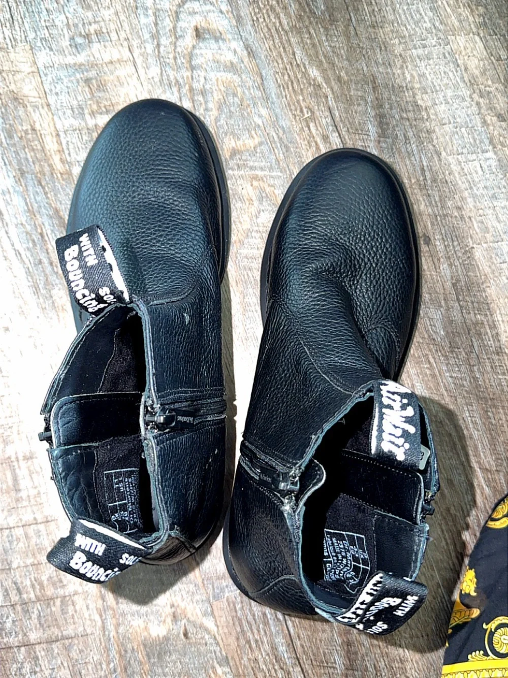 Dr. Martens Black Leather Side-Zip Ankle Boots